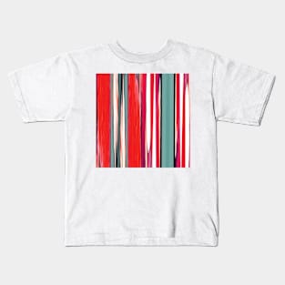 colorful abstract striped pattern Kids T-Shirt